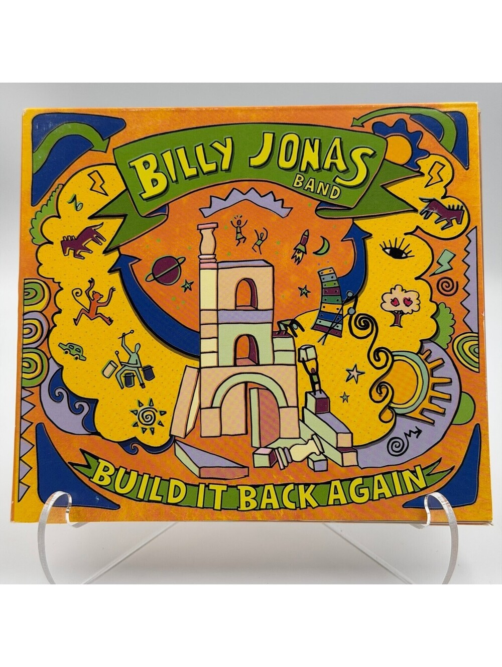 Billy Jonas Band – Build It Back Again CD 2014 Funky Folk Family Bang A Bucket